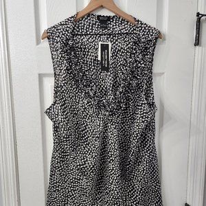 3X SLEEVELESS SPENCE WOMEN BLACK AND WHITE POLKA DOT (BUNDLE AND SAVE)